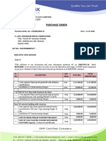 Purchase Order: Chemox Pharma Private Limited GST NO: 24AAICC4574G1ZN Pan No: Aaicc4574G