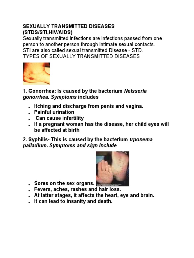 Sexually Transmitted Diseases | Download Free PDF | Sexually ...