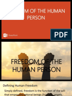 Freedom of The Human Person