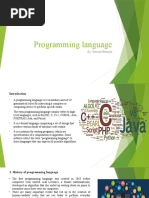 Programming Language: By: Garima Maharjan