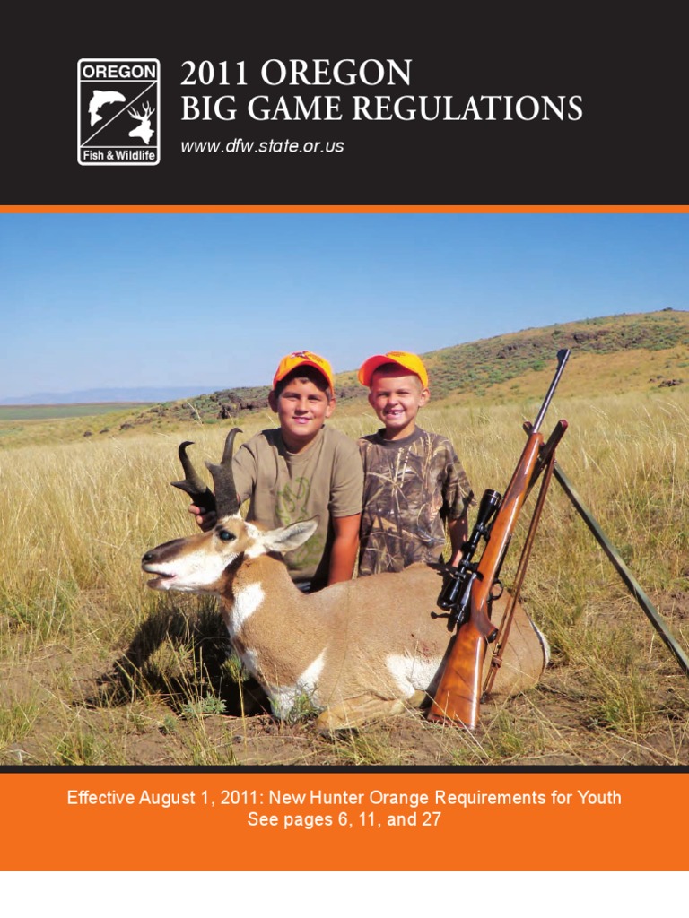 2011 Big Game Regs PDF Big Game Hunting Hunting