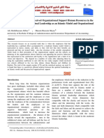 The Mediating Role of Perceived Organizational Support Human Resources in the relationship between Spiritual Leadership as an Islamic Model and Organizational Silence