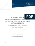 Tesis Formulación de Especificaciones Técnicas para Proyectos de Edificación