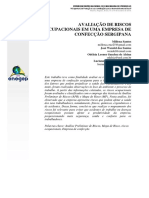 Riscos Ocupacionais de Uma Empresa de Confecção