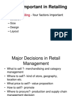 Factors Important in Retailing