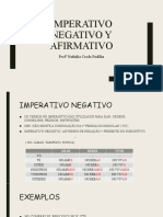 Imperativo Negativo y Afirmativo