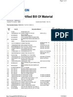 Certified Bill of Material: Final Assembly Number: RB96061BX FA, TX10 1-5/8X2-1/4