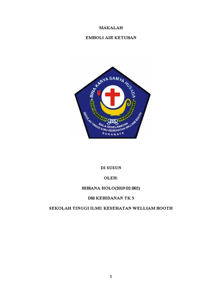 Makalah Emboli Air Ketuban | PDF