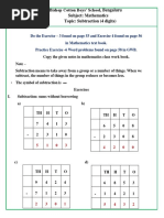 Subtraction Notes