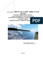 Studiu de Evaluare Adecvata Pentru Puz Parc Energetic Fotovoltaic Hosman