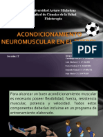 Acondicionamiento neuromuscular en el fútbol UAM Facultad de Ciencias de la Salud Fisioterapia