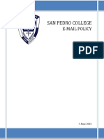 San Pedro College: E-Mail Policy