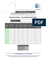 FGPF - 220 - Registro de Riesgos - Lista de Riesgos Identificados