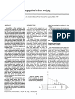 Conditions For Crack Propagation by Frost Wedging