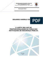 O Judô e Sue Uso Na Proporcionalidade Da Força Nas Instituiçoes Ded Segurança Pública Autor Eduardo Anderle Garcia