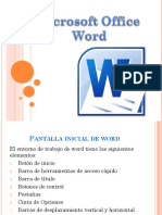 Pantalla de Word Grado 3°