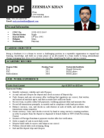 Muhammad Zeeshan Khan: Personal Information