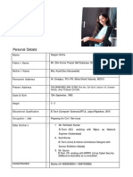 Marriage Biodata Doc Word Sargam