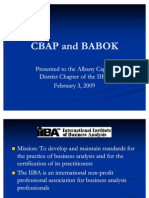 CBAP and BABOK