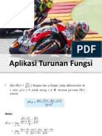 Aplikasi Turunan