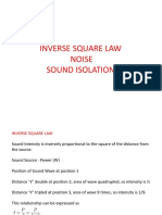 LECTURE 3 Inverse Square Law, Noise and Sound Isloation