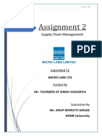 Assignment 2: Supply Chain Management