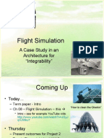 Flight Simulation: A Case Study in An Architecture For "Integrability"