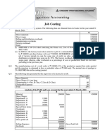 Job Costing & Contract Costing Worksheet