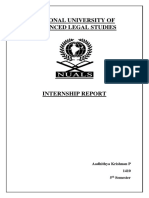 NUALS Student Internship Report Summary