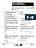 QA - 2: Arithmetic - 2 Answers and Explanations: Workshop WSP-0002/ 20