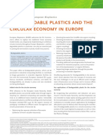 Discussion Paper Biodegradable Plastics To The Circular Economy in Europe