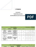 1º Música (Bloques, Temporalización, Instrumentos)