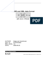 PRIDE and XML Data Format