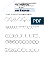 Ficha de Series para Primero de Primaria