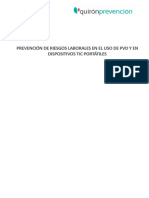 PRL PVD y Dispositivos TIC Portátiles
