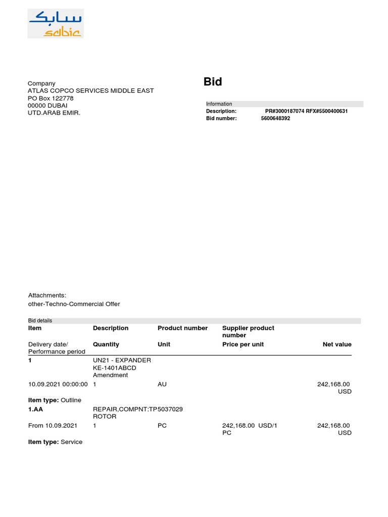 RFX Response | PDF