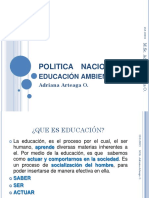 Presentacion Politica Nacional Educacion AMbiental