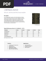 Cmpa601J025D: 25 W, 6.0 - 18.0 GHZ, Gan Mmic, Power Amplifier