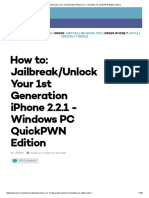 How To - Jailbreak - Unlock Your 1st Generation Iphone 2.2