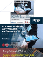 TALLER - Plan Actividades y Agenda