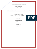 Project Proposal of Printing Service