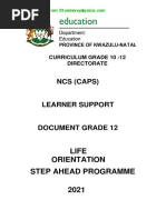 Grade 12 Step Ahead L.O. LEARNER SUPPORT MATERIAL FOR 2021 4