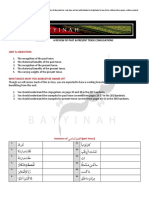 Unit 5d: A Review of Past & Present Tense Conjugations