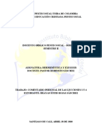 Trabajo de Hermeneutica y Exegesis - Lección 3 y 4 - Brayan Estid Rojas