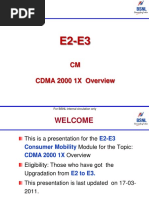 CM CDMA 2000 1X Overview: For BSNL Internal Circulation Only