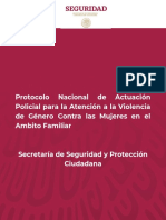 Dof - Protocolo Nacional de Actuaci N Policial para La Atenci N de G Nero Contra Las Mueres en El Mbito Familiar VF