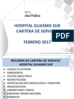 Cartera de Servicio Hospital Guasmo Sur - Febrero 2017