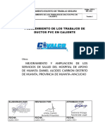 Procedimiento de Los Trabajos de Ductos Pvc en Caliente