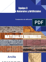 Materiales naturales y artificiales para la construcción