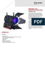 Ficha Tecnica - FRESNEL LED EFECTO UV 120W DMX